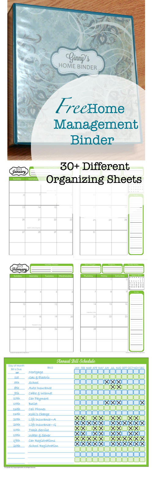 Amazing Free Home Management Binder Printables Fab N Free