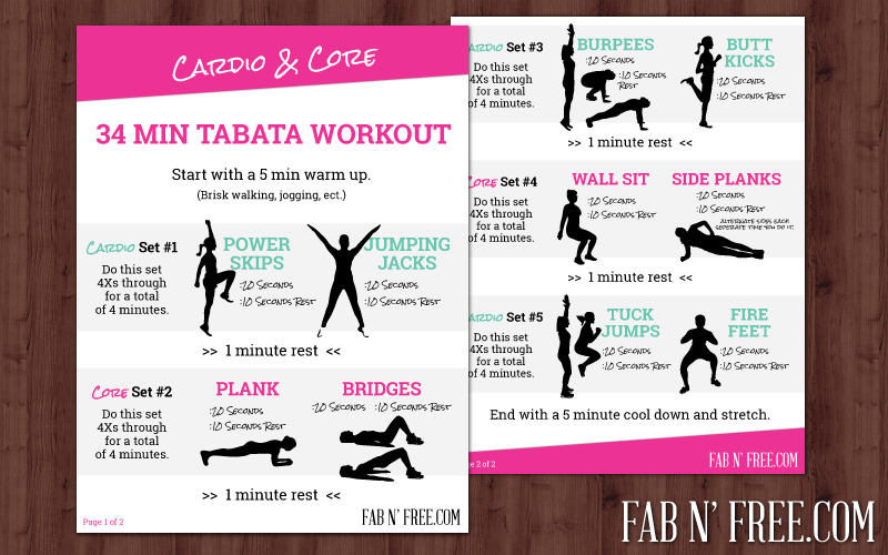 Cardio & Core Beginner Workout Routine For Women