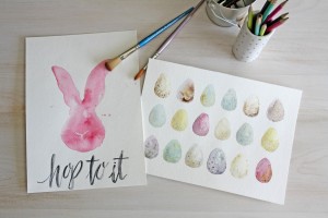 FREE WATERCOLOR Easter Printables. Hang them on your wall, or use them as a screensaver!! Aren't these the cutest?!?!?